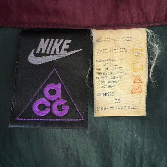 Vintage 90s Nike ACG Embroidered Mens Windbreaker Jacket Gorpcore Medium - Picture 8 of 9